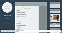 Desktop Screenshot of lisboaphysio.com