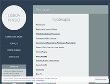 Tablet Screenshot of lisboaphysio.com